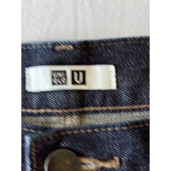 Uniqlo‎ Jeans Mens 28x27 Slim Straight Japanese Kaihara Selvedge Dark Wash Denim - Picture 9 of 14